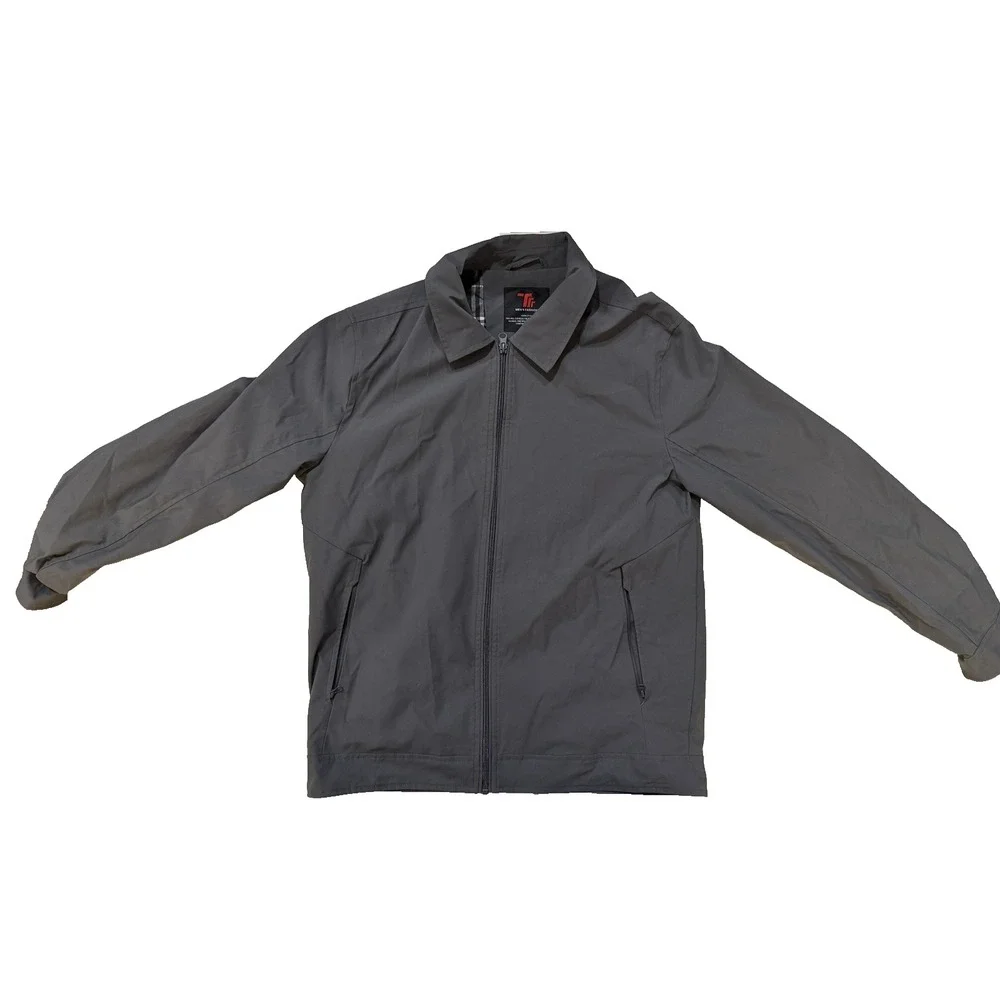 Mens Fashion Jacket‎ Mens Small Gray Lightweight Pockets Casual Windbreaker
